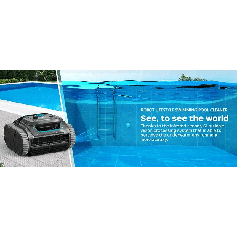 Cordless Robot Swimming Pool Cleaner with APP Control - Estalios