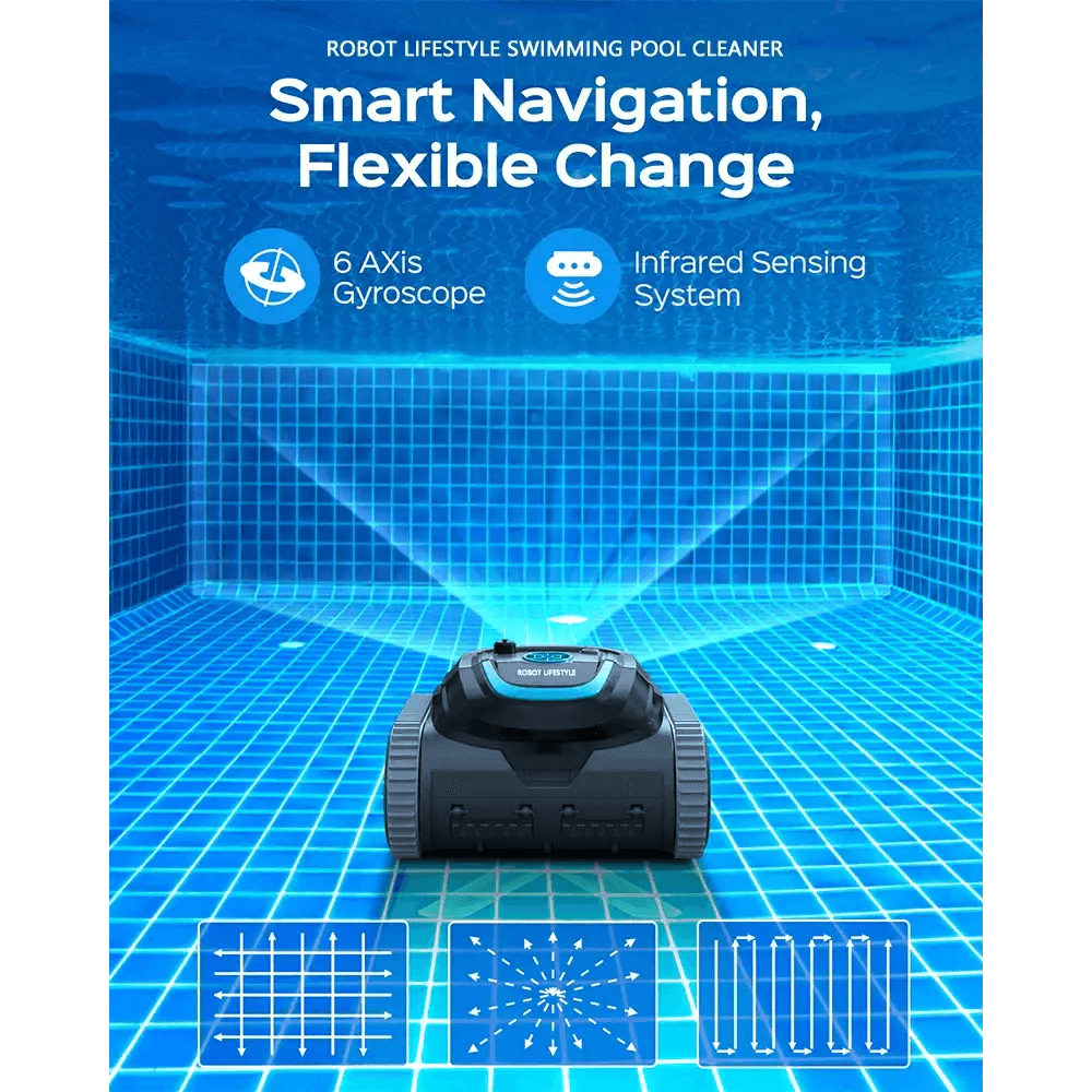 Cordless Robot Swimming Pool Cleaner with APP Control - Estalios