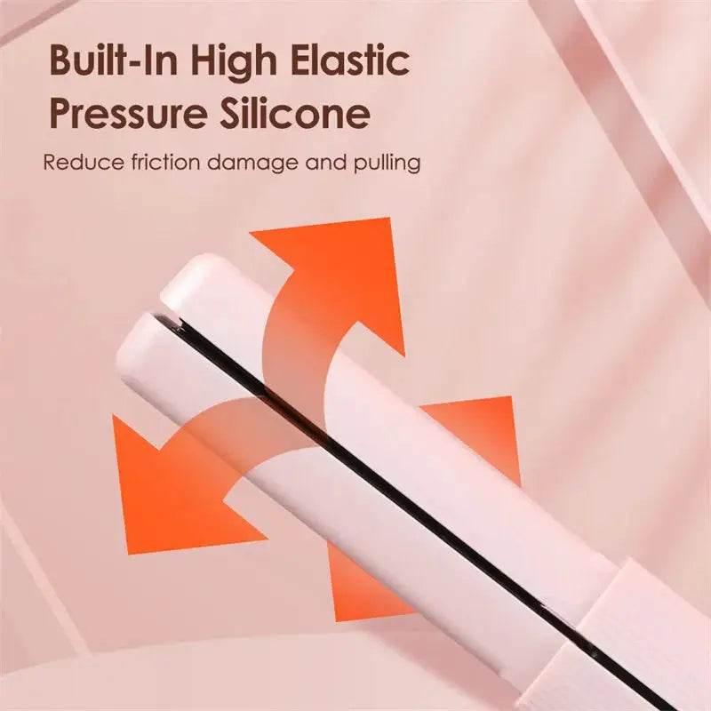 Cordless USB Hair Straightener Mini Ceramics Curler for Travel - Estalios