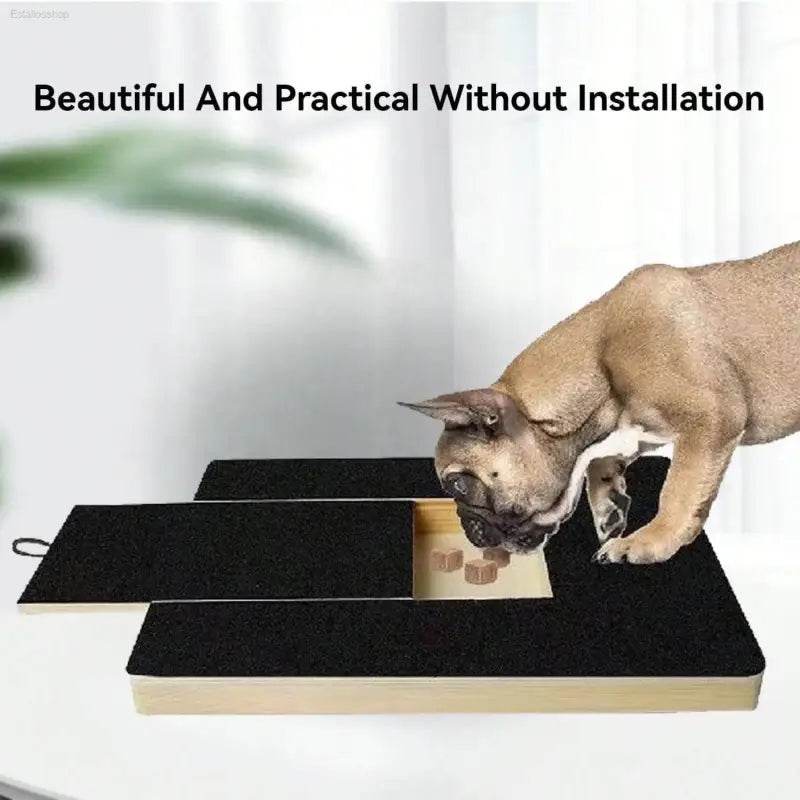 Stress-Free Puppy Nail Care Kit: Hardwood Scratch Pad & Treat Box - Estalios