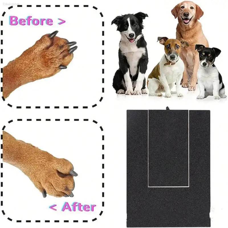 Stress-Free Puppy Nail Care Kit: Hardwood Scratch Pad & Treat Box - Estalios