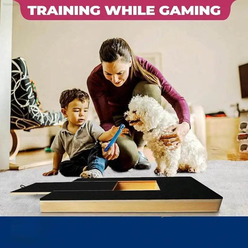 Stress-Free Puppy Nail Care Kit: Hardwood Scratch Pad & Treat Box - Estalios