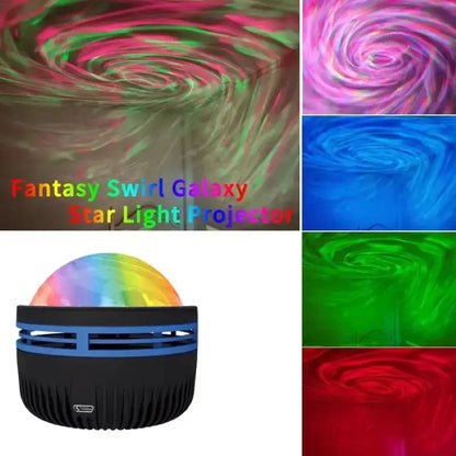 Fantasy swirl galaxy star light projector for your Cosmic Galaxy Projector bedroom bliss