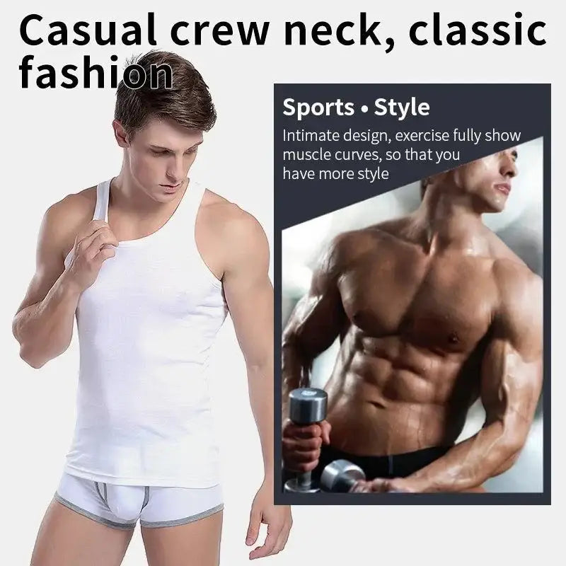 Men’s Cotton Vest Fitness Gear set featuring a pure cotton vest and comfy underwear