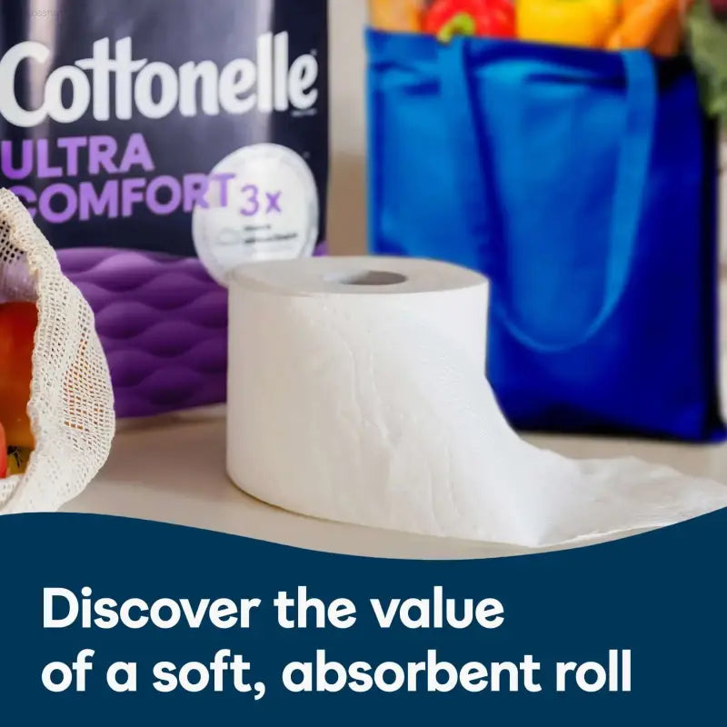 White toilet paper roll.