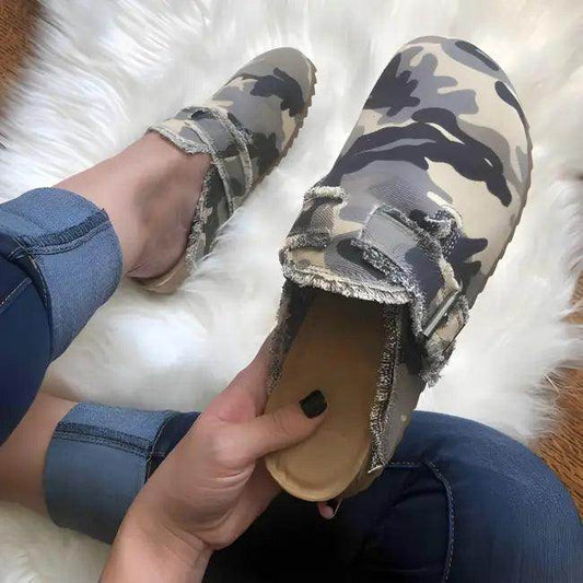 Stylish Cow-Print Clogs with Adjustable Straps and Buckle Design - Estalios