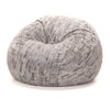 Cloud Nine: Cozy Chic Faux Fur Beanbag Bliss! Get Ready to Sink Into the Ultimate Relaxation with our Gray and White Faux Fur Beanbag Chair - Estalios