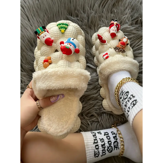 Cozy Christmas Shoes Deals for Women featuring festive bubble slippers for the holidays