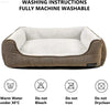 Durable Square Dog Bed - Machine Washable, Comfortable for Medium Dogs