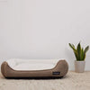 Durable Square Dog Bed - Machine Washable, Comfortable for Medium Dogs