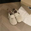 Cozy Fleece Bean Shoes with Velcro Strap for Comfortable Winter Wear for Women - EstaliosShop
