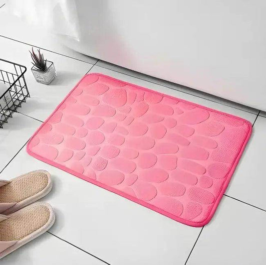 Dynamic Dual-Tone Pebble Mat for Stylish Bath Comfort - Estalios