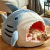 Cozy Shark Pet Bed for Ultimate Deep Sleep Comfort - Estalios