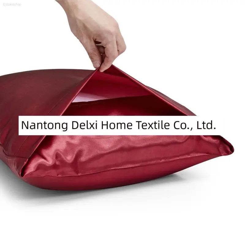 Cross-Border Foreign Trade Pure Color Silk Pillowcase Set - Estalios