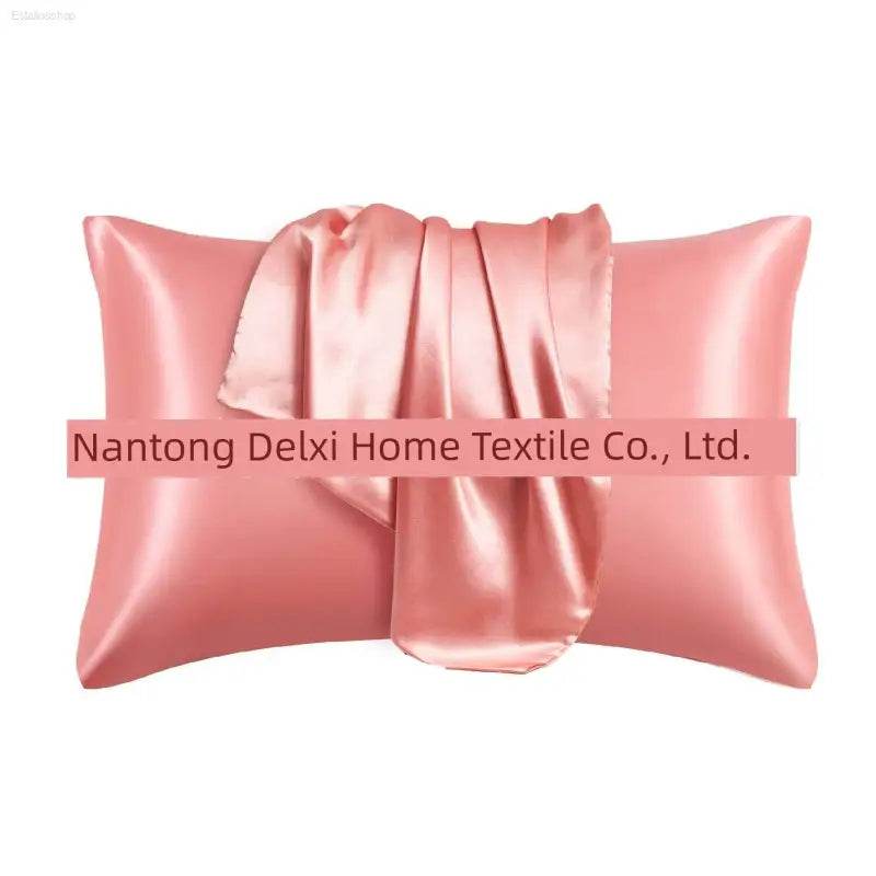 Cross-Border Foreign Trade Pure Color Silk Pillowcase Set - Estalios