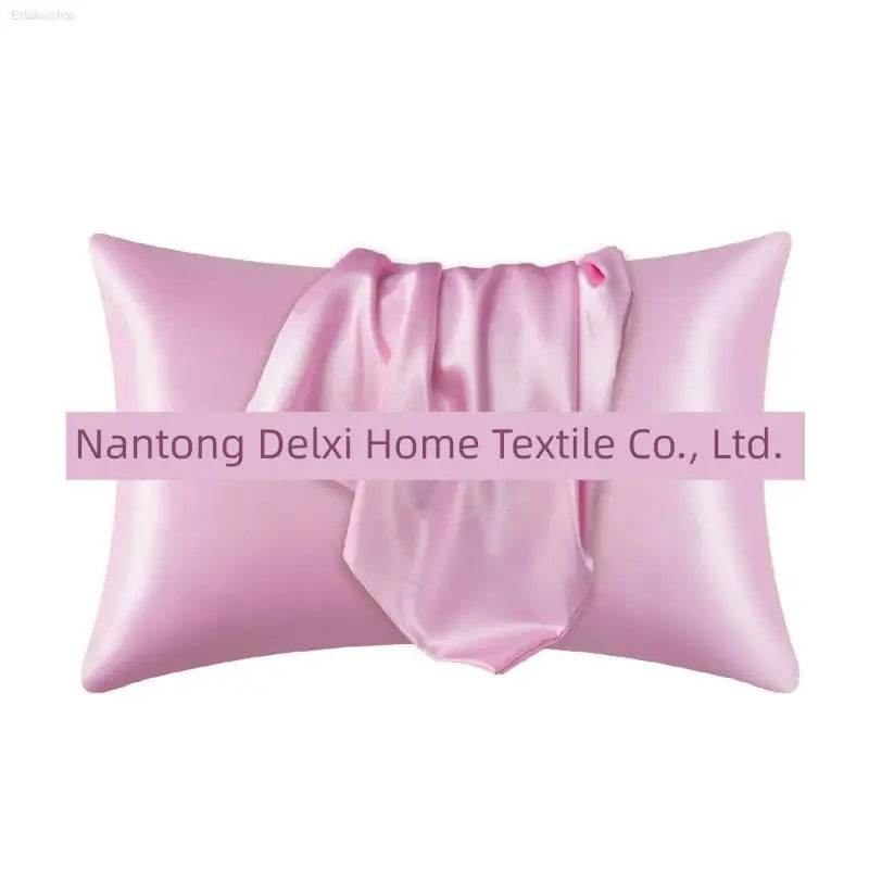 Cross-Border Foreign Trade Pure Color Silk Pillowcase Set - Estalios
