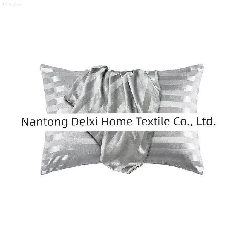 Cross-Border Foreign Trade Pure Color Silk Pillowcase Set - Estalios