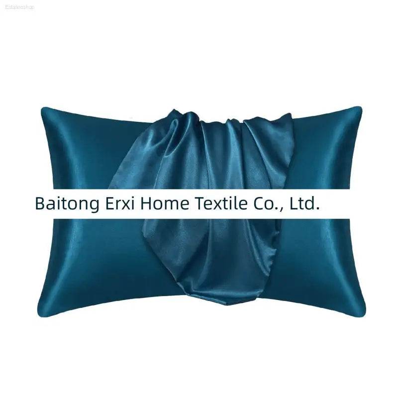 Cross-Border Foreign Trade Pure Color Silk Pillowcase Set - Estalios