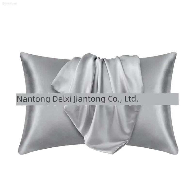 Cross-Border Foreign Trade Pure Color Silk Pillowcase Set - Estalios