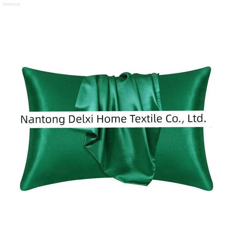 Cross-Border Foreign Trade Pure Color Silk Pillowcase Set - Estalios