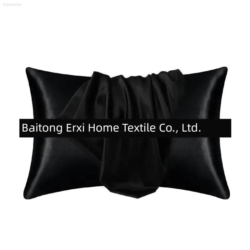 Cross-Border Foreign Trade Pure Color Silk Pillowcase Set - Estalios
