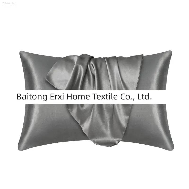 Cross-Border Foreign Trade Pure Color Silk Pillowcase Set - Estalios