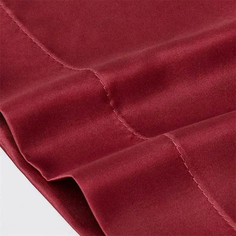 Cross-Border Foreign Trade Pure Color Silk Pillowcase Set - Estalios