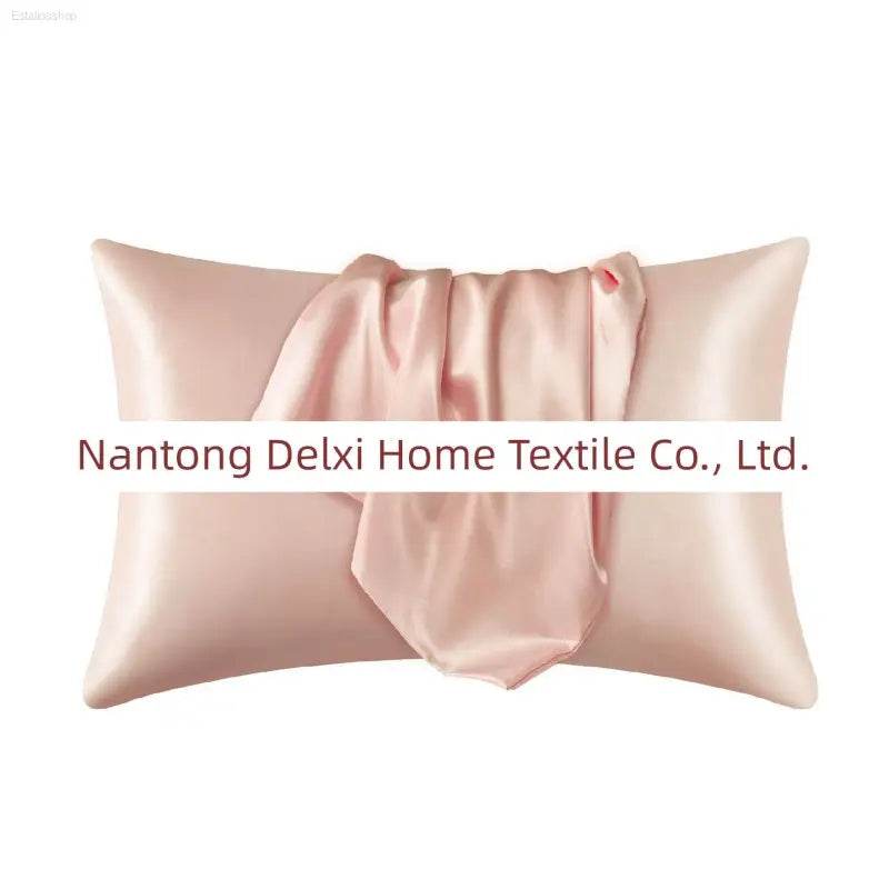 Cross-Border Foreign Trade Pure Color Silk Pillowcase Set - Estalios