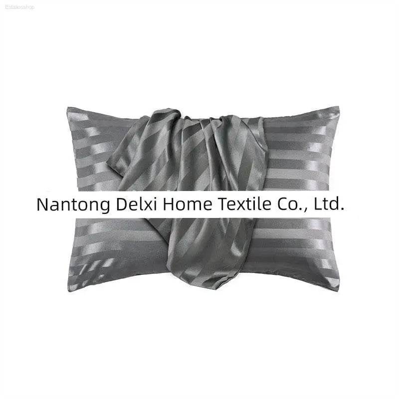 Cross-Border Foreign Trade Pure Color Silk Pillowcase Set - Estalios