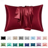 Cross-Border Foreign Trade Pure Color Silk Pillowcase Set - Estalios