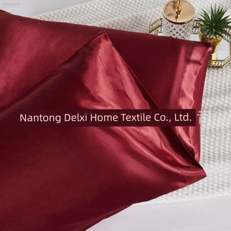 Cross-Border Foreign Trade Pure Color Silk Pillowcase Set - Estalios