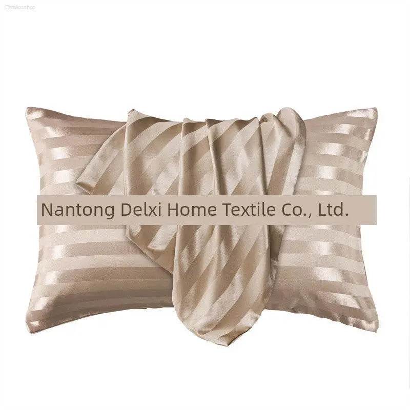 Cross-Border Foreign Trade Pure Color Silk Pillowcase Set - Estalios