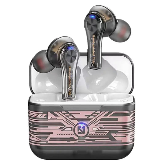 Crystal Clear Mini TWS Wireless Earbuds with charging case and touch control mini feature