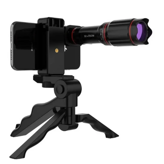 Smartphone camera lens with tripod for Crystal HD 32x Zoom Telescope for Mobile