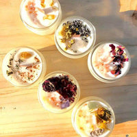 Crystal-Infused Intention Candle for Cleansing and Dreams - Estalios