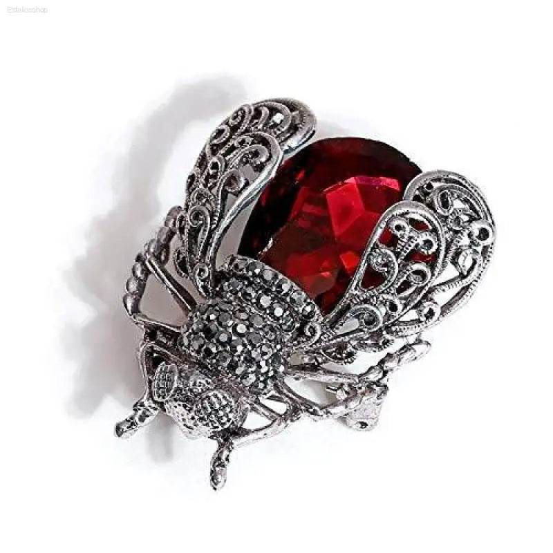 Crystal Insect Brooch for Unique Fashion Statement - Estalios