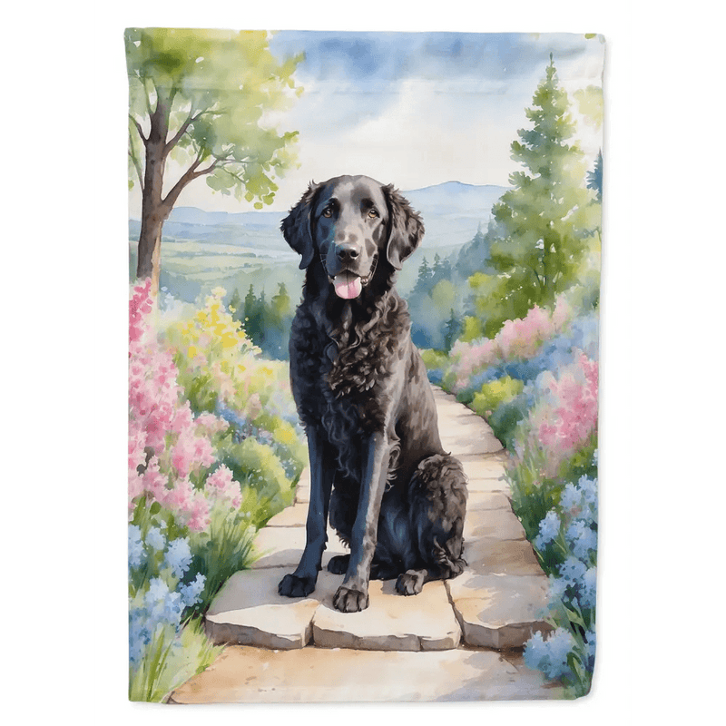 Curly-Coated Retriever Garden Flag for Vibrant Outdoor Decor - Estalios