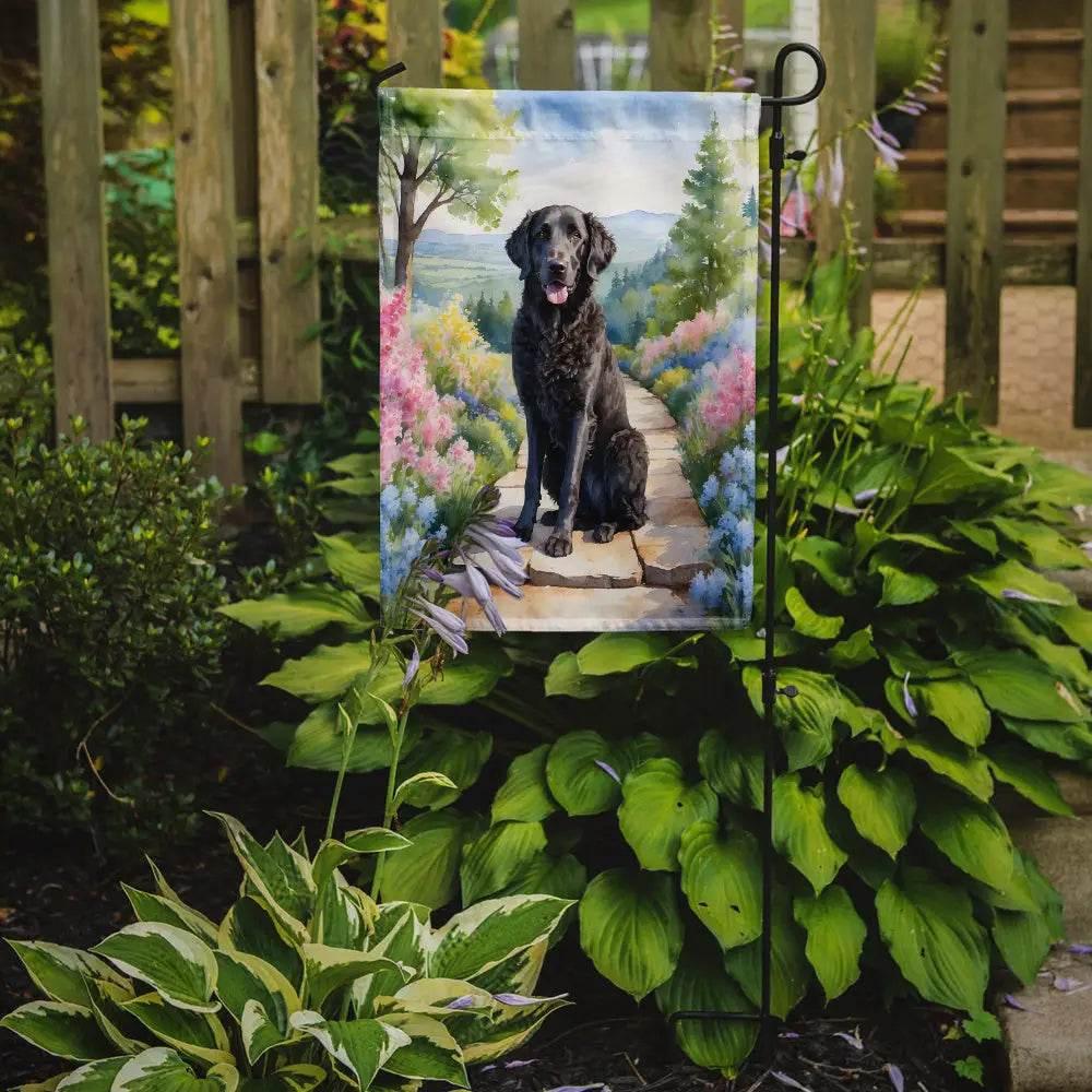 Curly-Coated Retriever Garden Flag for Vibrant Outdoor Decor - Estalios