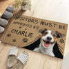 Custom Photo Dog Approved Doormat - Personalized Home Decor - Estalios