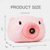 Pink pig-shaped camera.