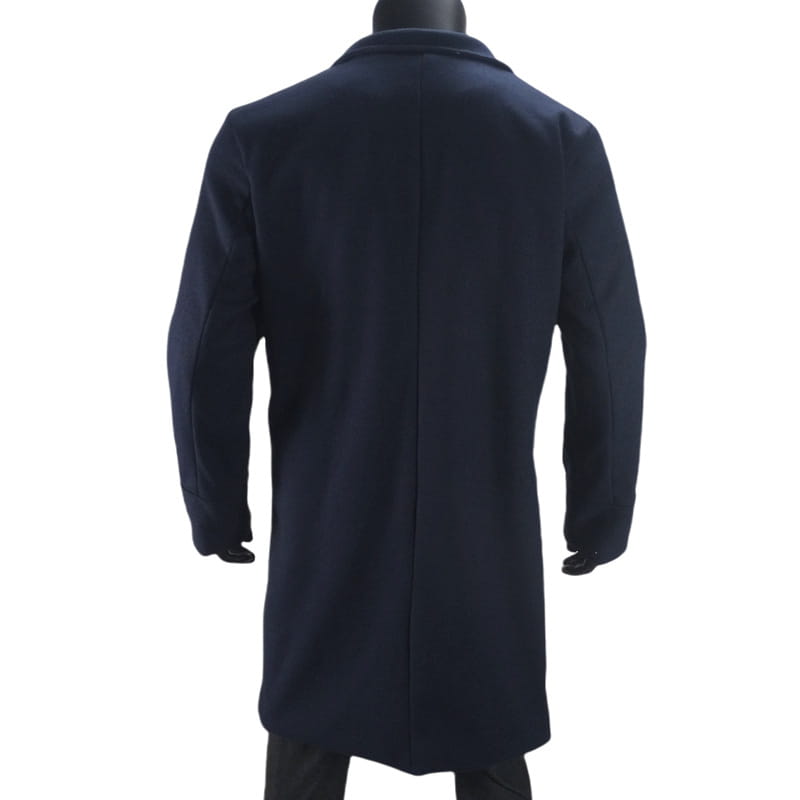 Men’s Woolen Large Overcoat Male Double-breasted Coat