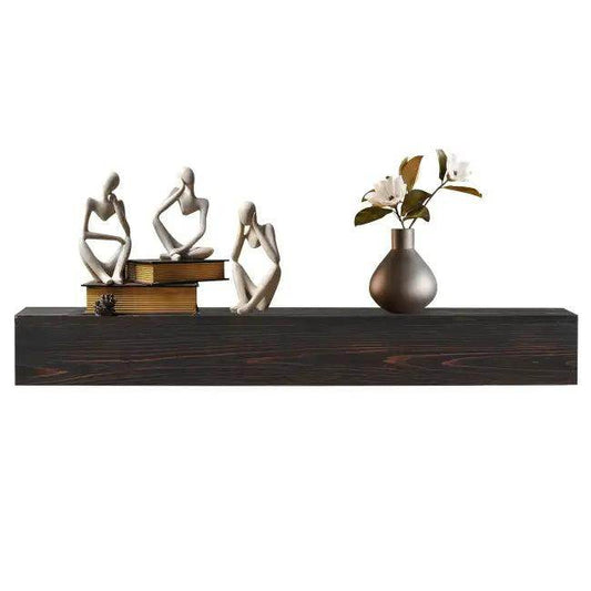 Dark Elegance Elevate Your Space with Floating Shelf Upgrade - Estalios