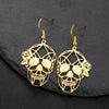 Dawapara Skull Earrings Gothic Dangle for Halloween Style - Estalios