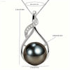 Pearl pendant necklace.