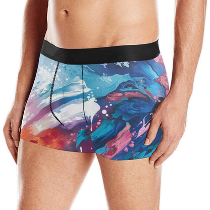 Men's All-Over Print Boxer Briefs Made in USA for Comfort - Estalios