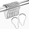 Decorative Rust Proof Stainless Steel Shower Curtain Hooks Set - Estalios
