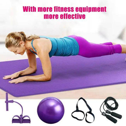 Amp Up Your Fitness Fun with Blue Ball and Exercise Set - Estalios