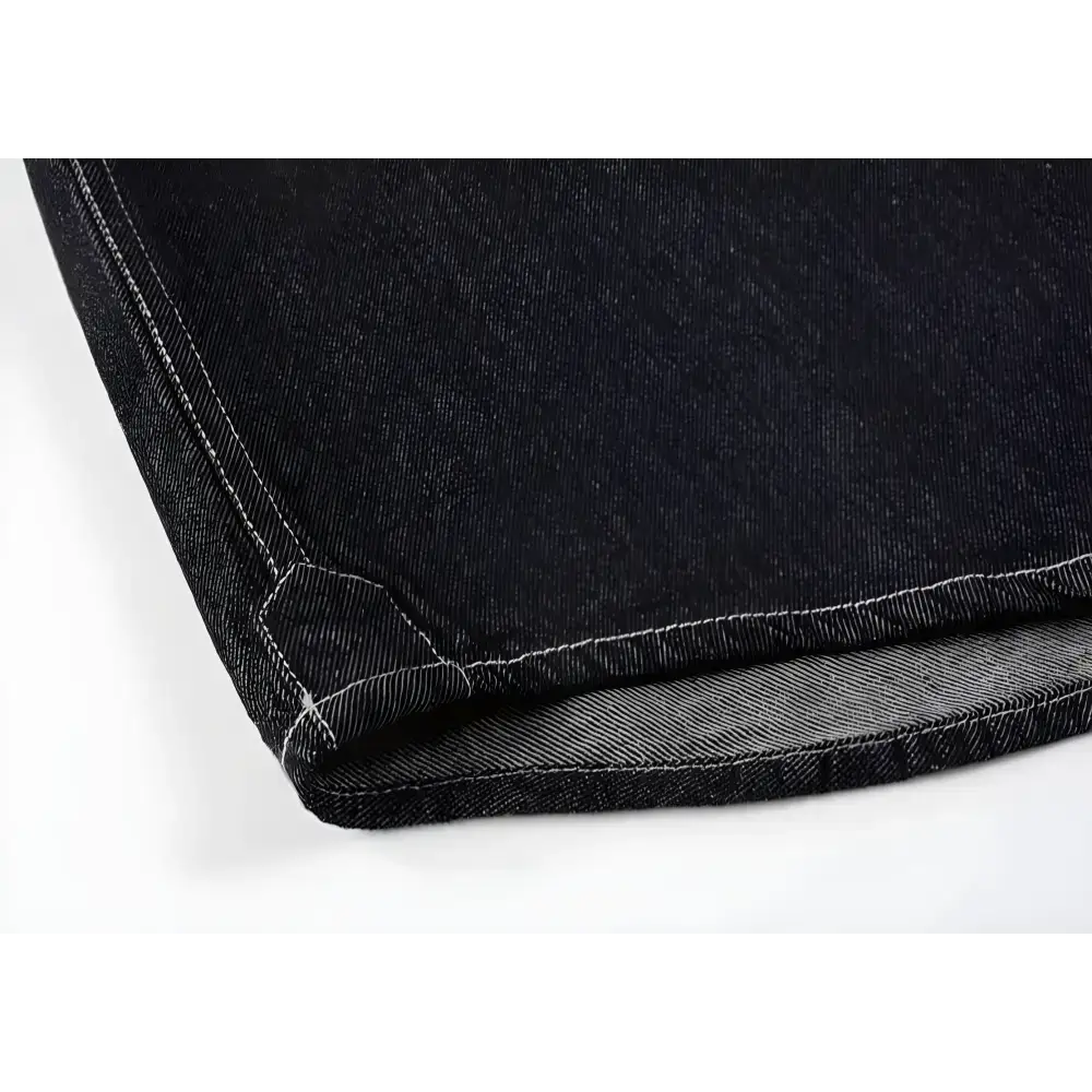 Dark denim fabric with reinforced corner for Denim Shirt & Leather Backpack Combo