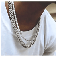 Glimmering Diamond Studded Necklace for Effortless Elegance - Estalios