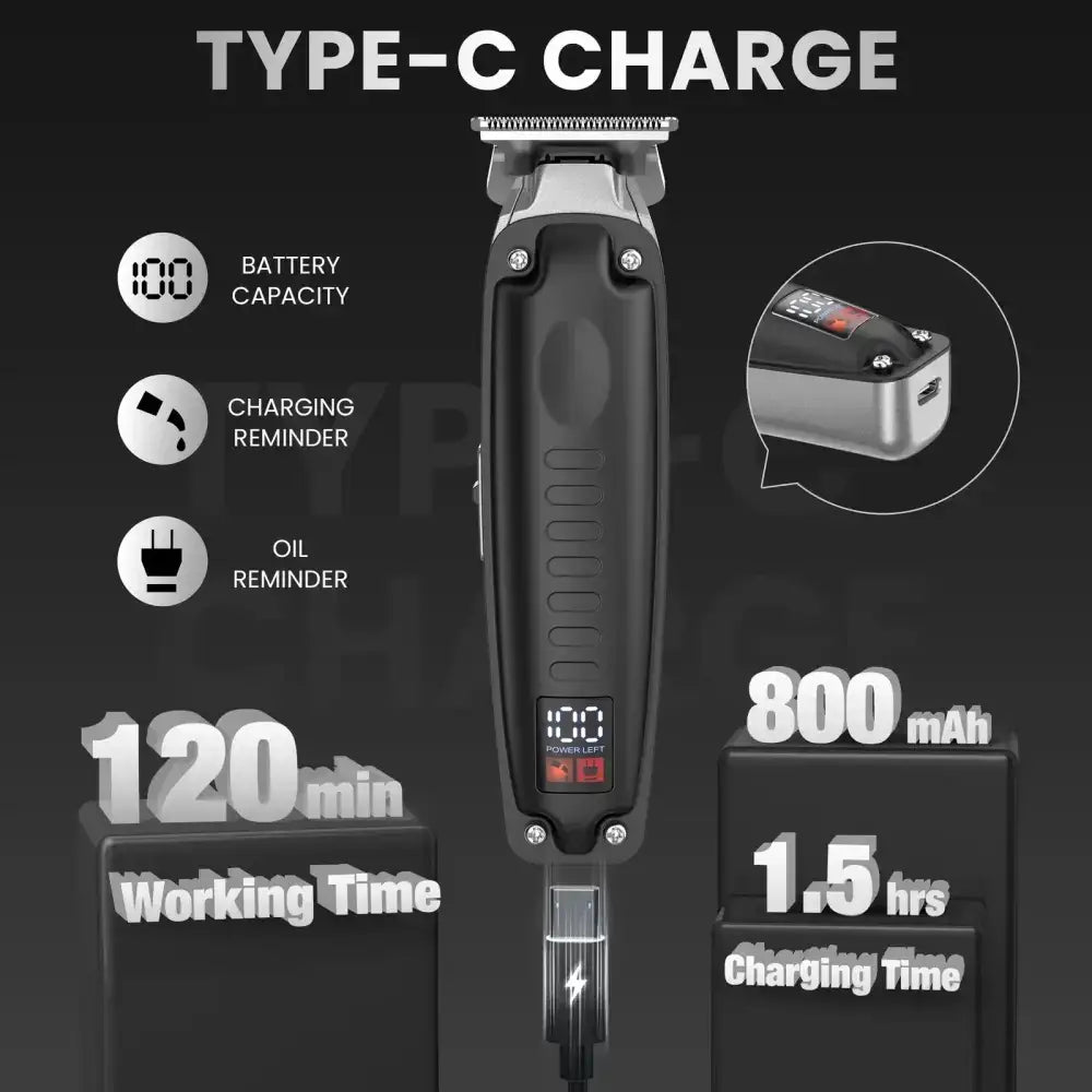 Electric Hair Clipper from Digital Hair Clipper Power Trim Kit with charging info